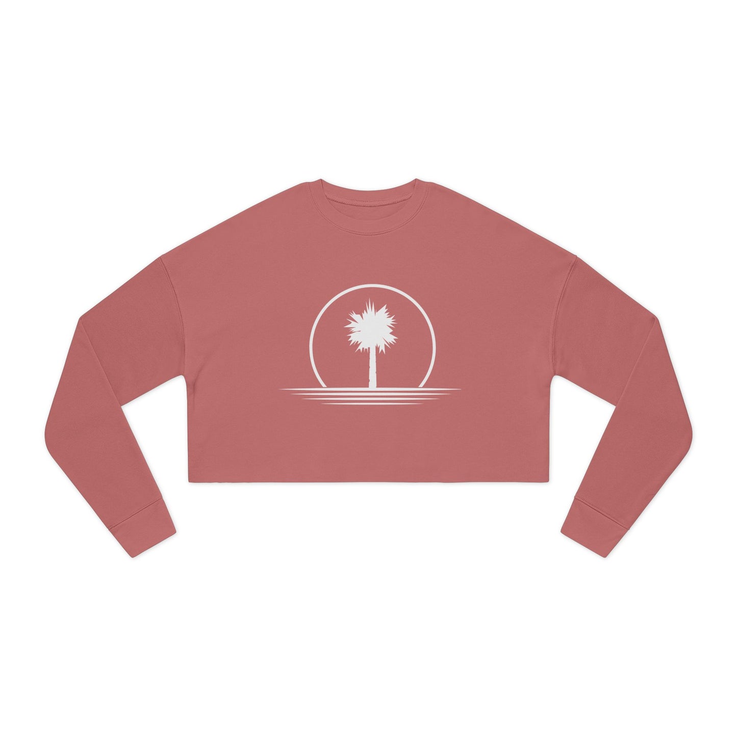 Dusty Palm Women's Cropped Sweatshirt
