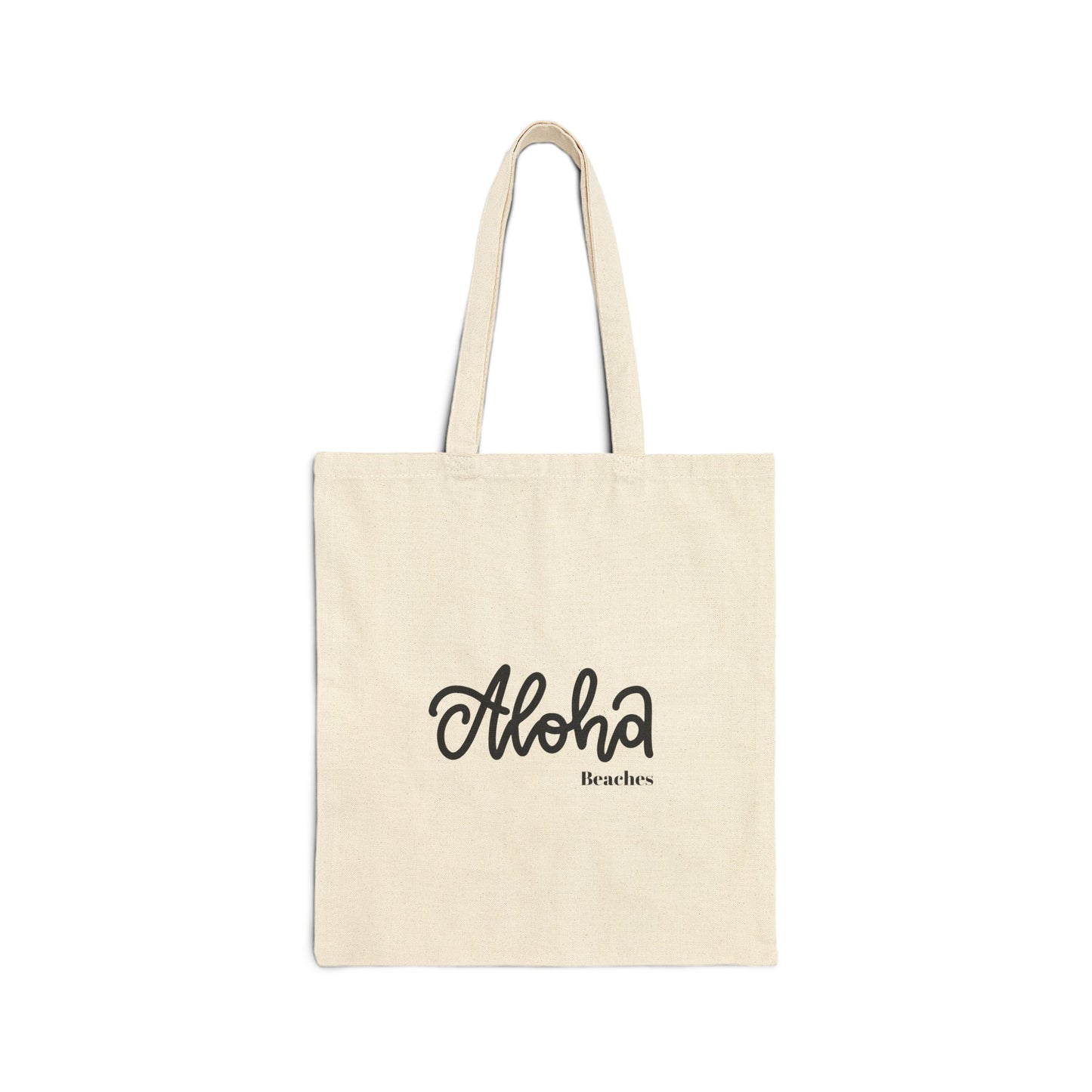 Aloha Beaches Cotton Canvas Tote Bag