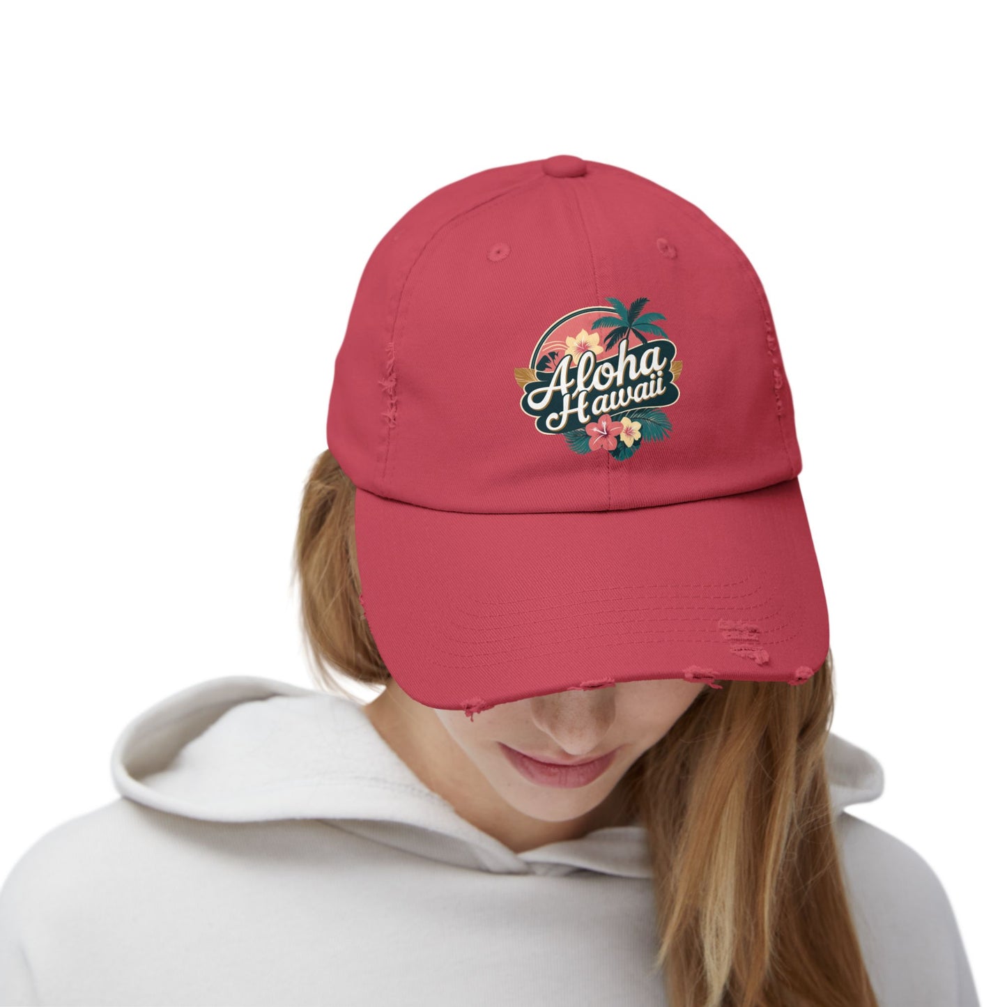 Aloha Hawaii Distressed Cap