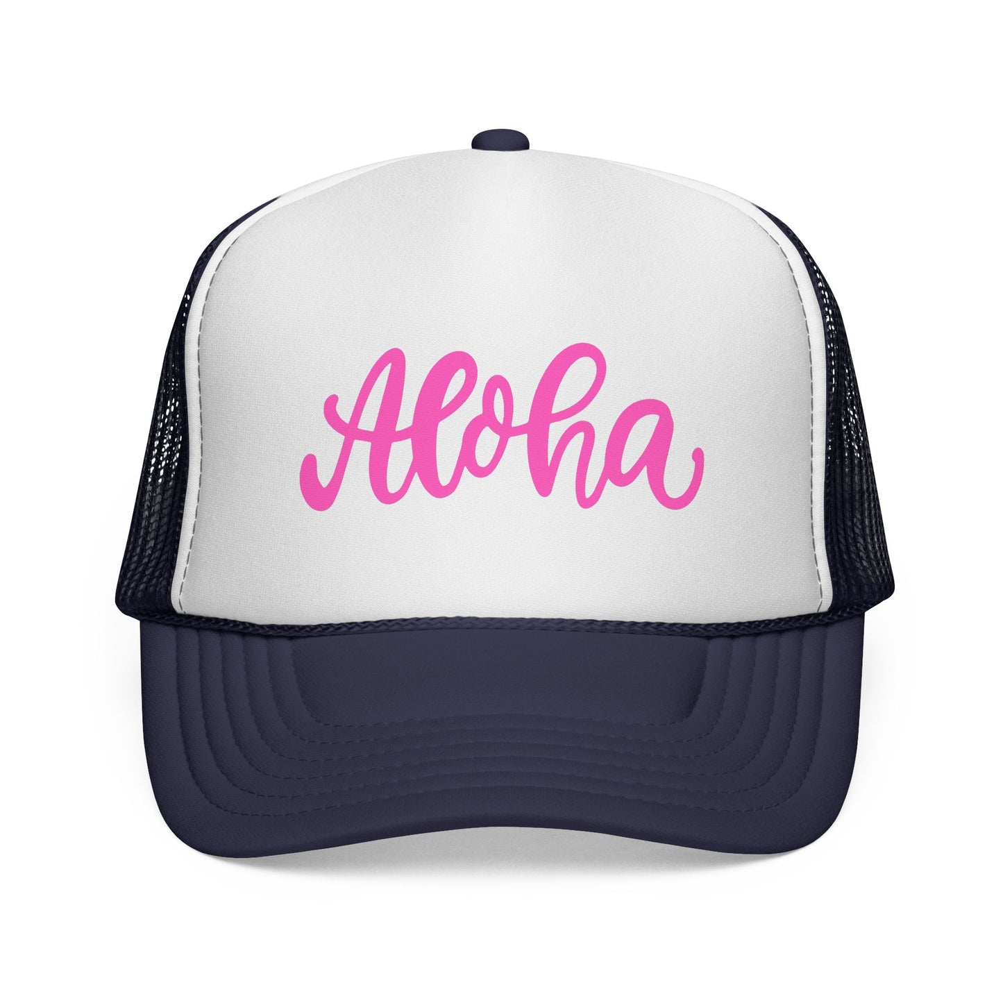 Pink Aloha Trucker Hat