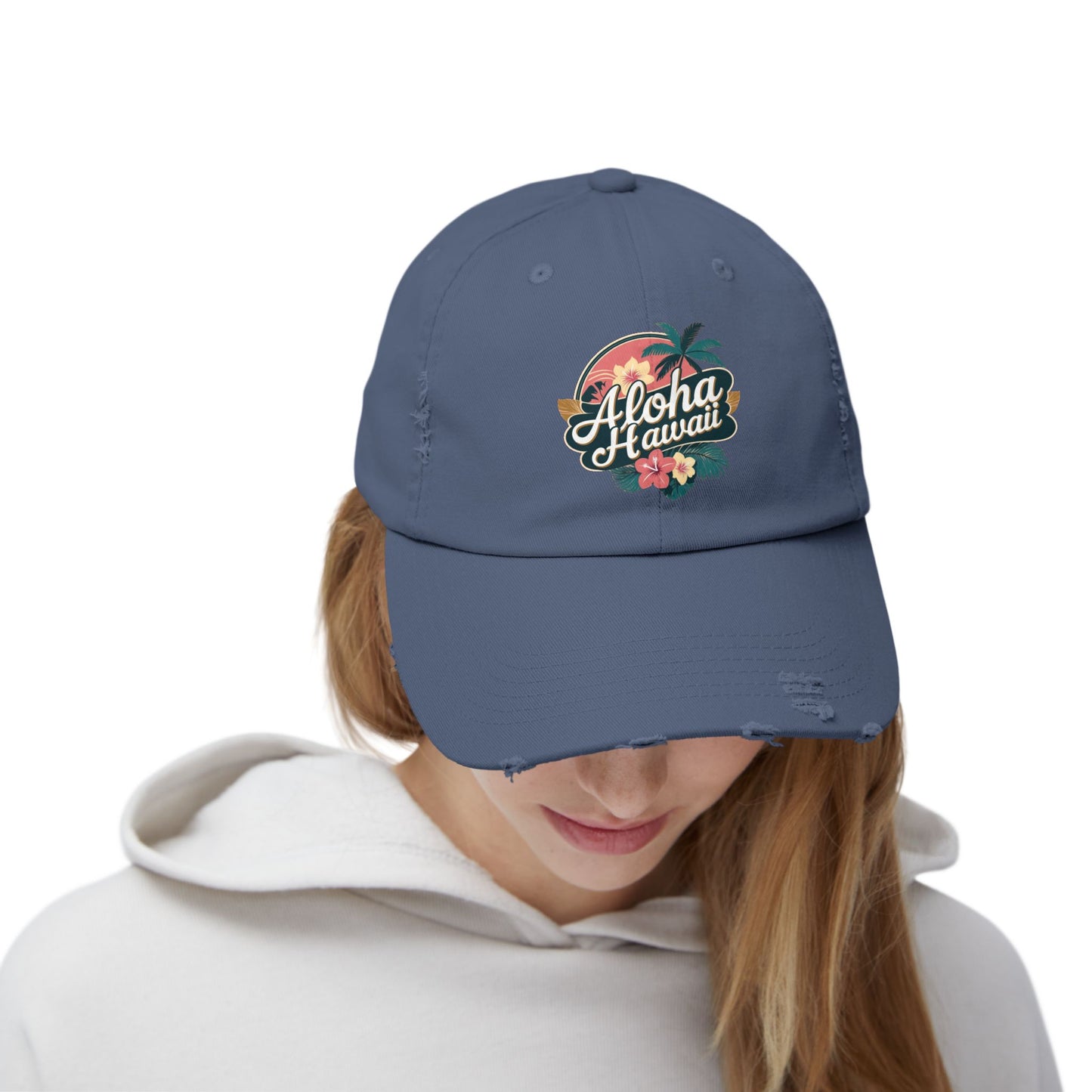 Aloha Hawaii Distressed Cap