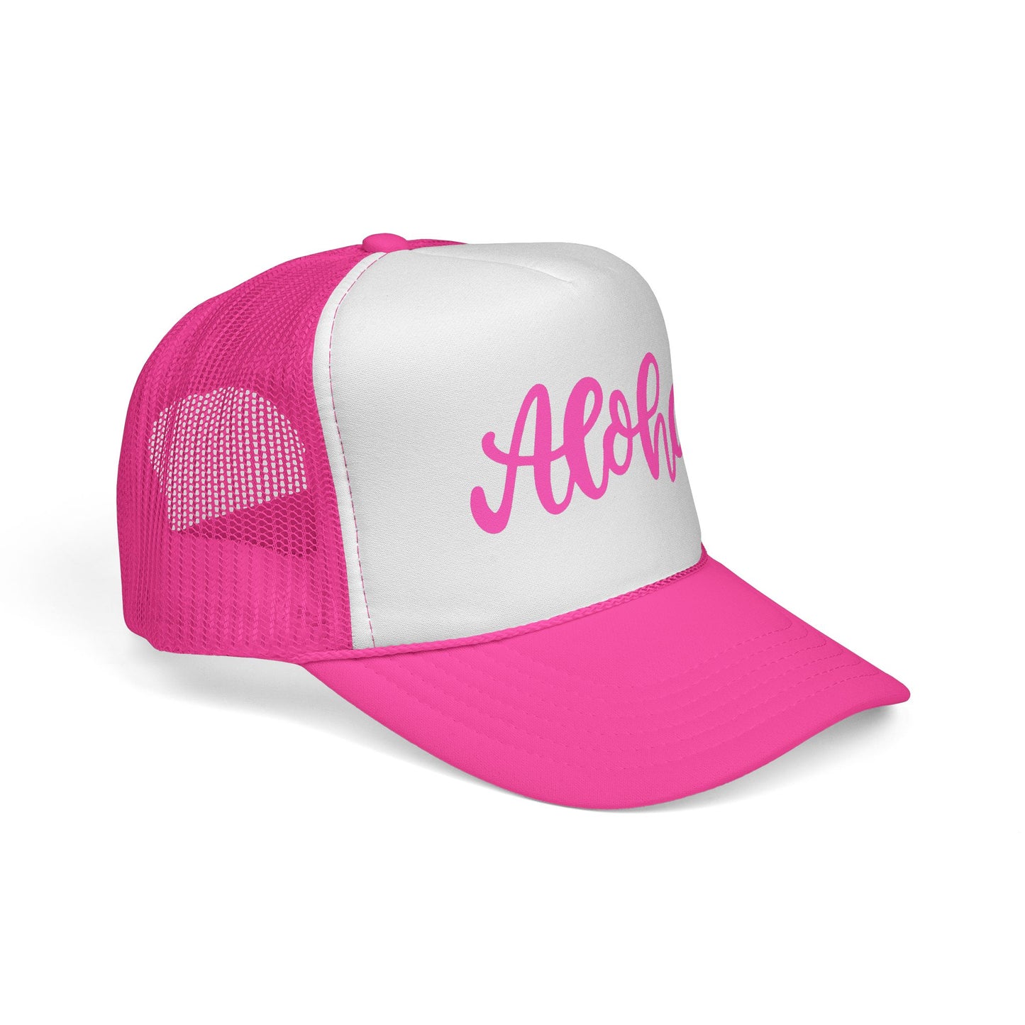 Pink Aloha Trucker Hat