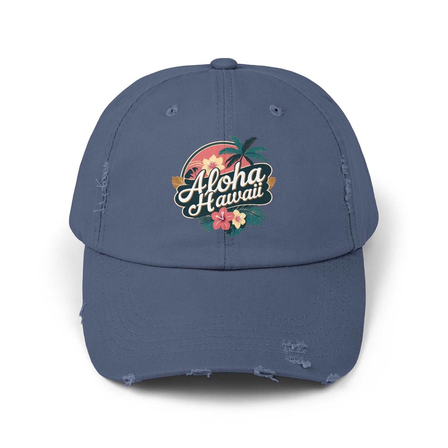 Aloha Hawaii Distressed Cap