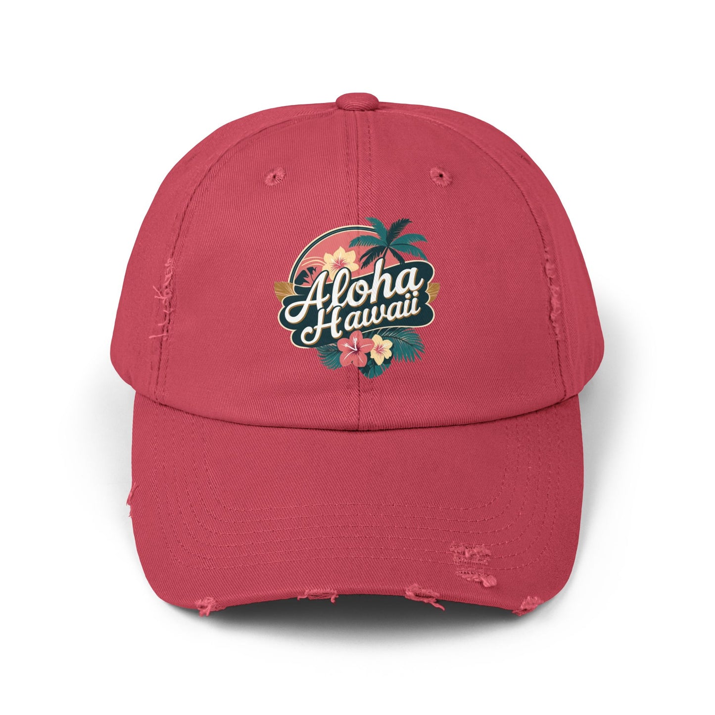 Aloha Hawaii Distressed Cap
