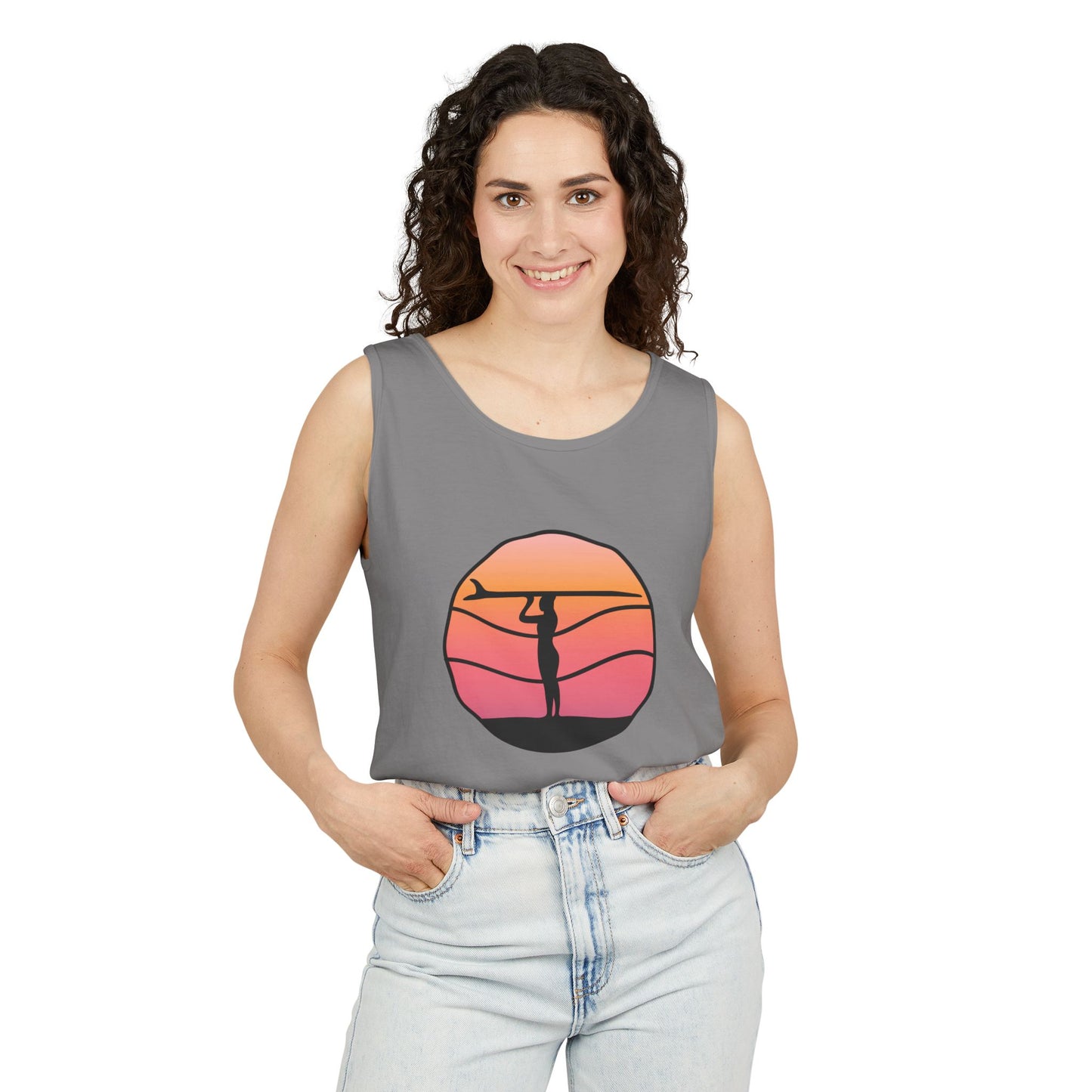 Sunset Vibes Unisex Tank Top
