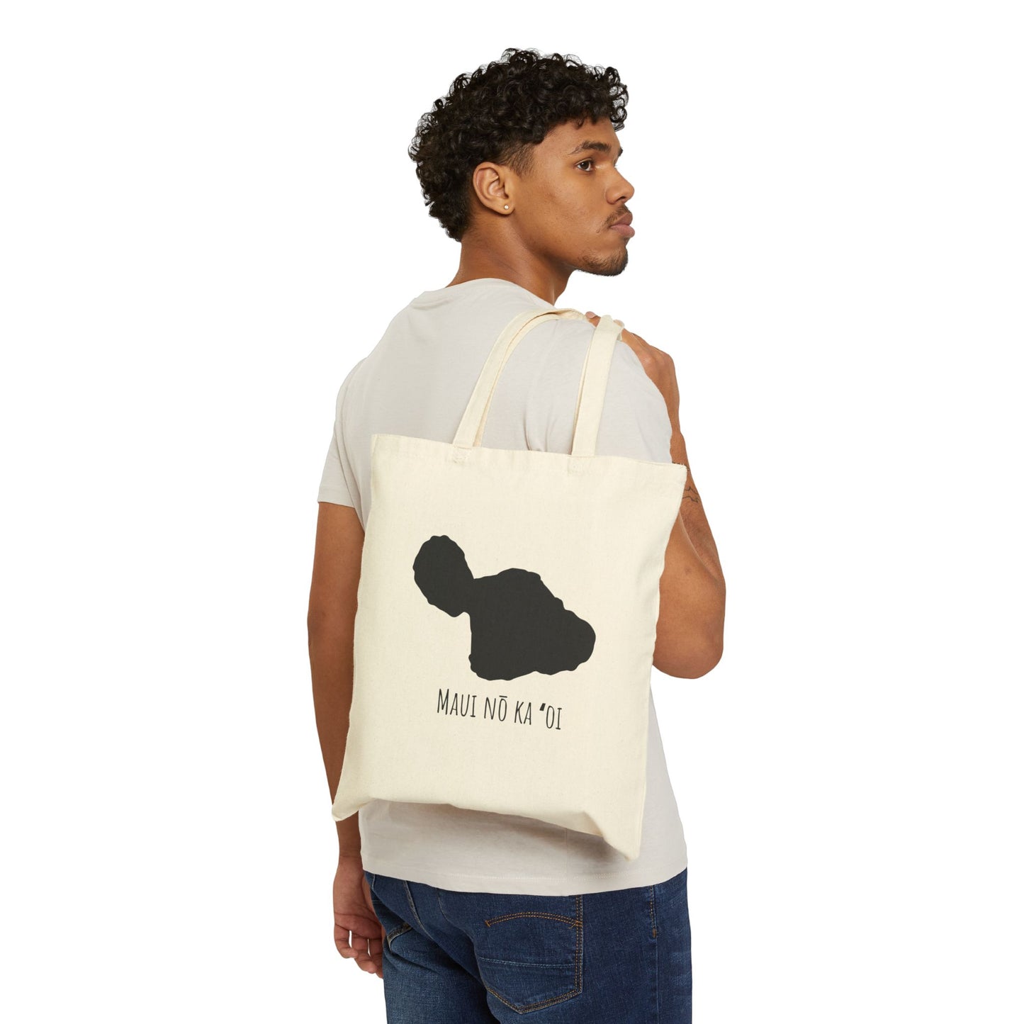 Maui nō ka ʻoi Cotton Canvas Tote Bag