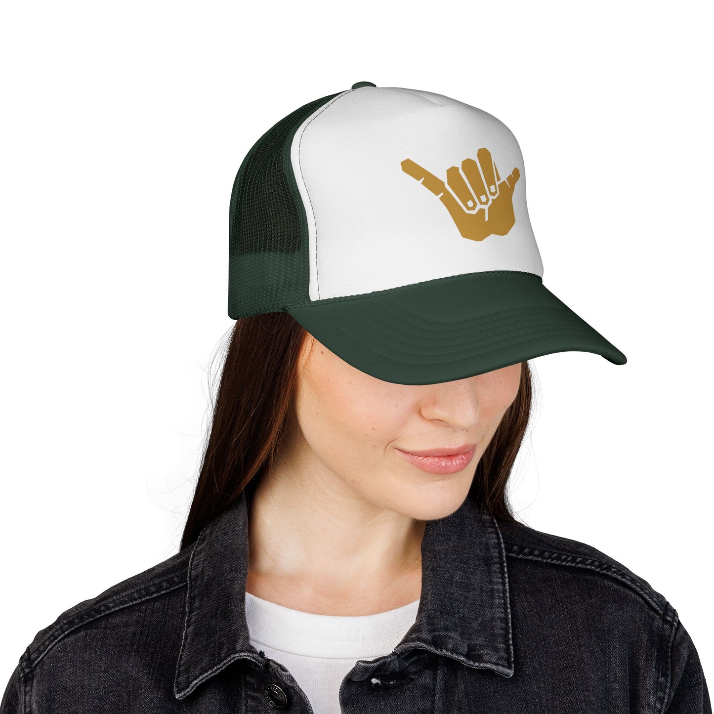 Gold Shaka Trucker Hat