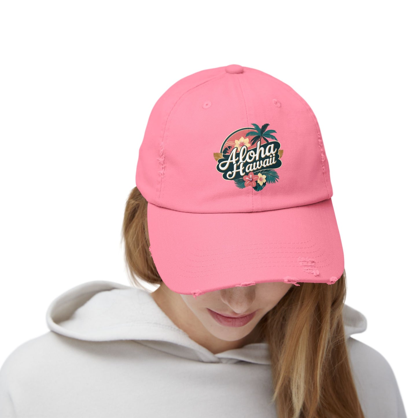 Aloha Hawaii Distressed Cap