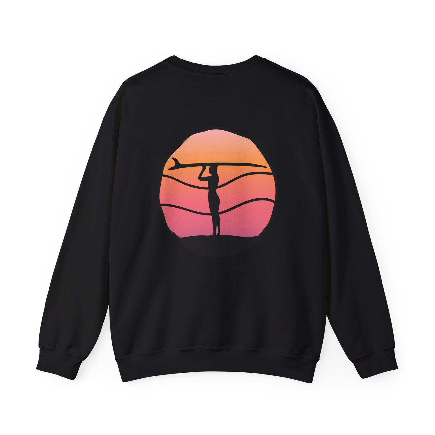 Surfer Sunset Crewneck Sweatshirt