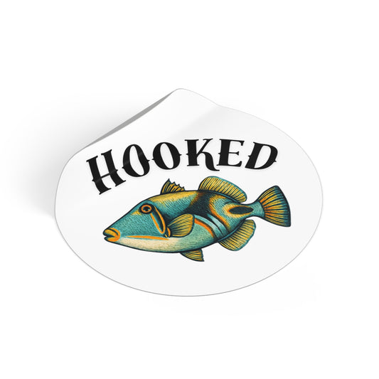 Hooked Vinyl Sticker