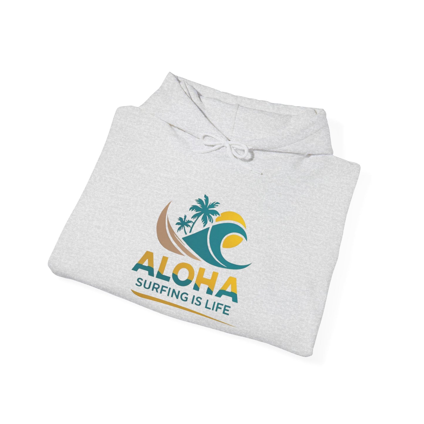 Aloha Surfing Is Life Unisex Heavy Blend™ Hooded Sweatshirt