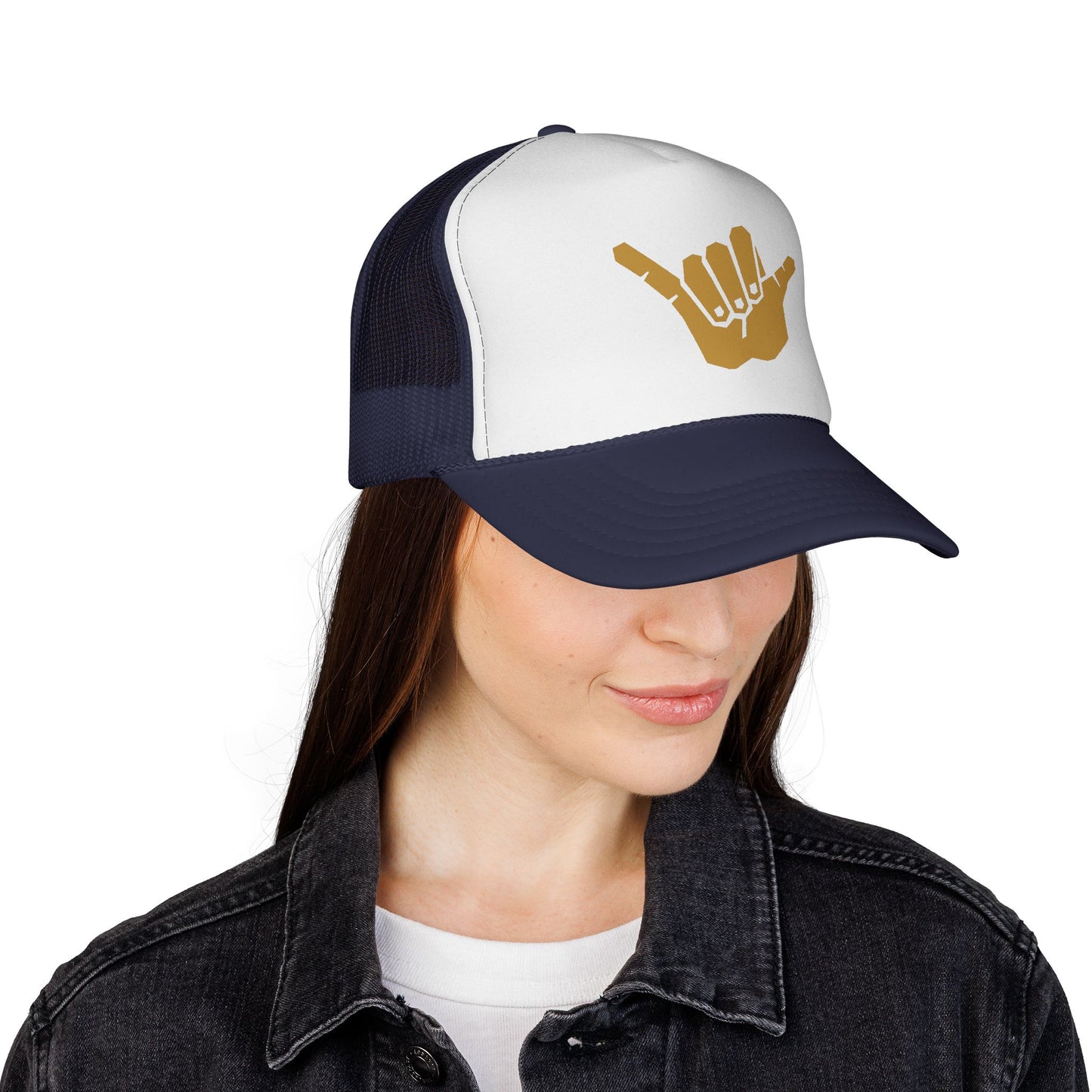 Gold Shaka Trucker Hat