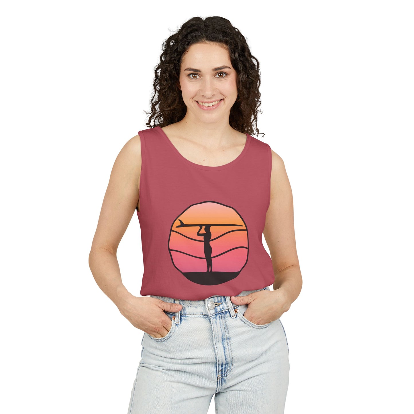 Sunset Vibes Unisex Tank Top