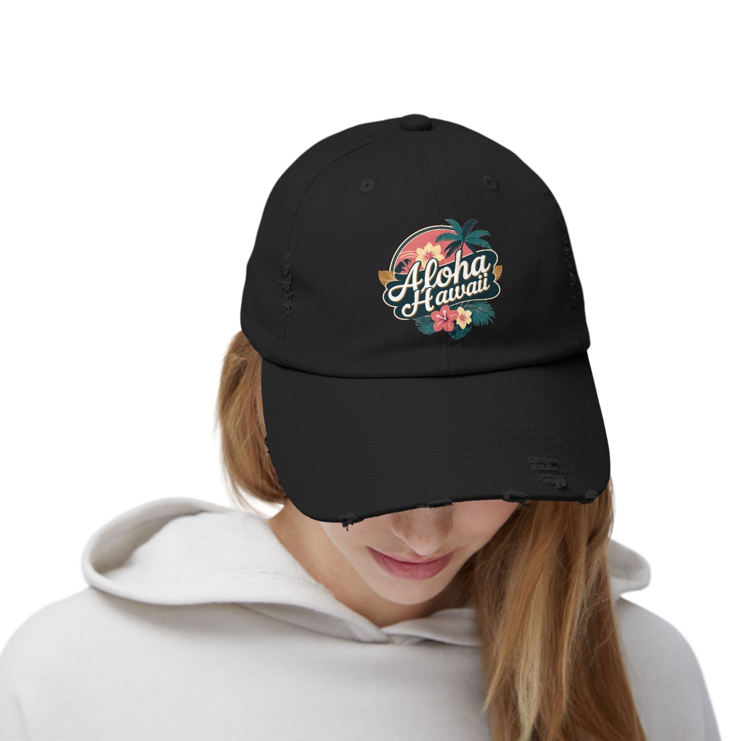 Aloha Hawaii Distressed Cap