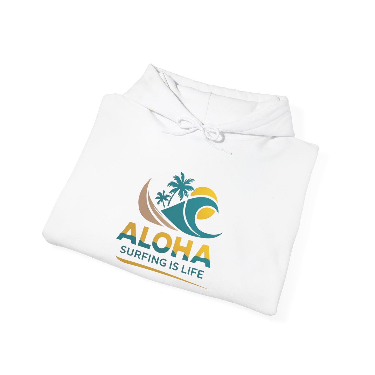 Aloha Surfing Is Life Unisex Heavy Blend™ Hooded Sweatshirt