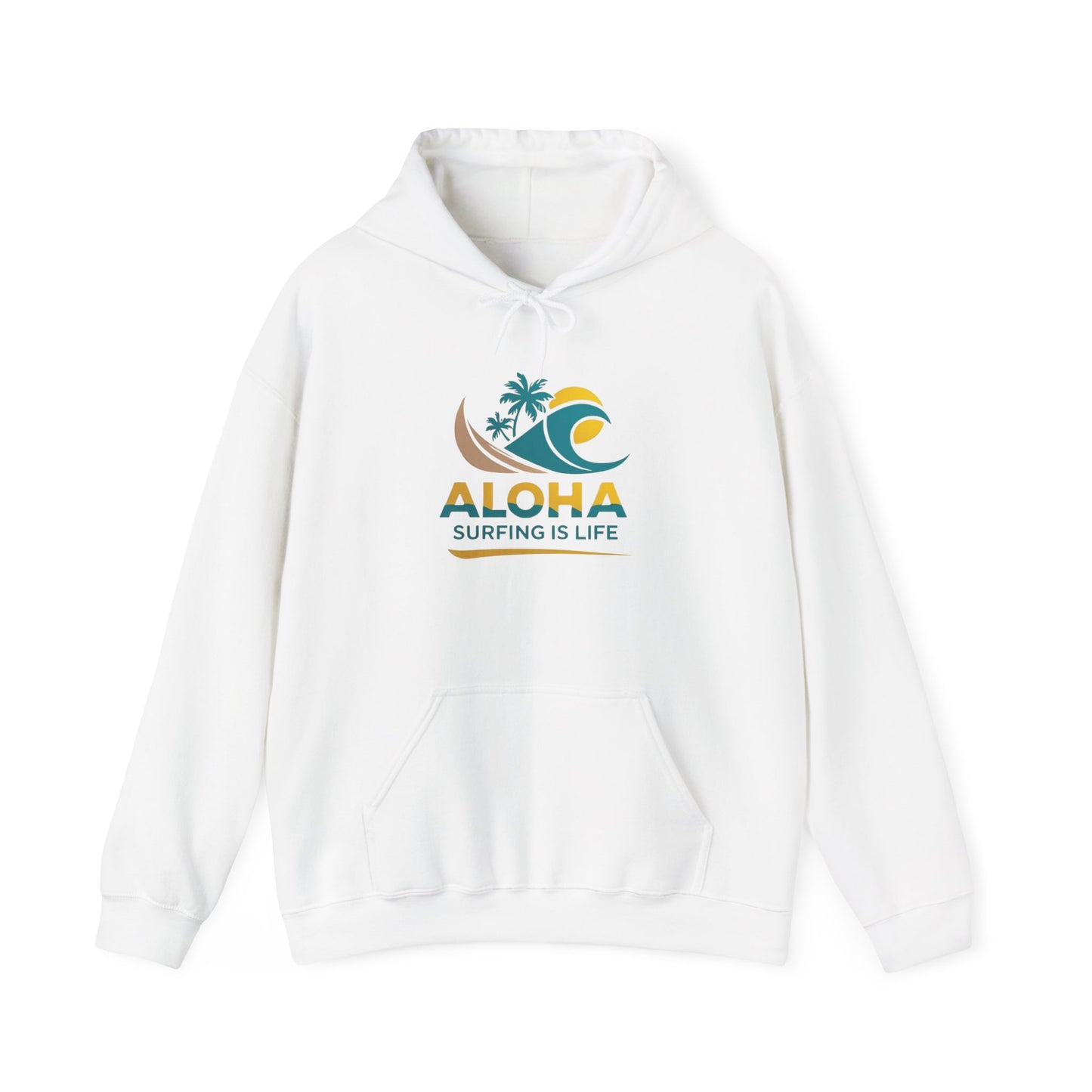Aloha Surfing Is Life Unisex Heavy Blend™ Hooded Sweatshirt