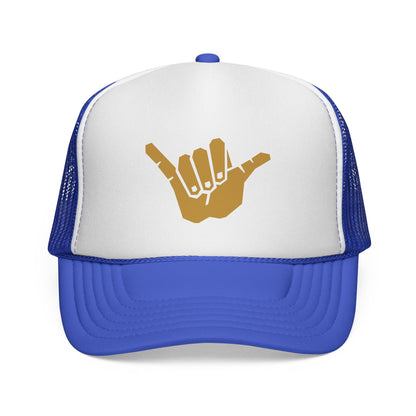 Gold Shaka Trucker Hat