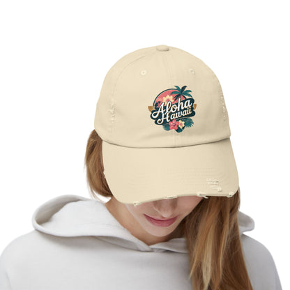 Aloha Hawaii Distressed Cap
