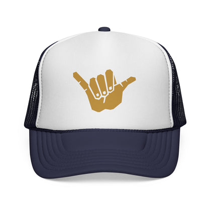 Gold Shaka Trucker Hat