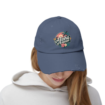 Aloha Hawaii Distressed Cap