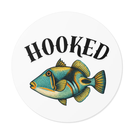 Hooked Vinyl Sticker