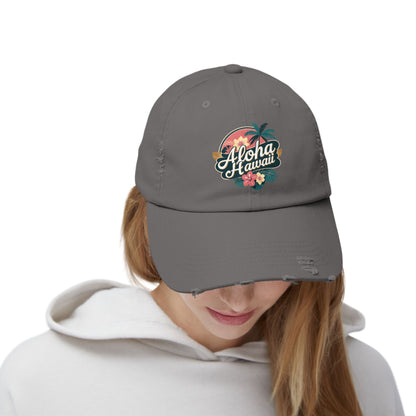 Aloha Hawaii Distressed Cap