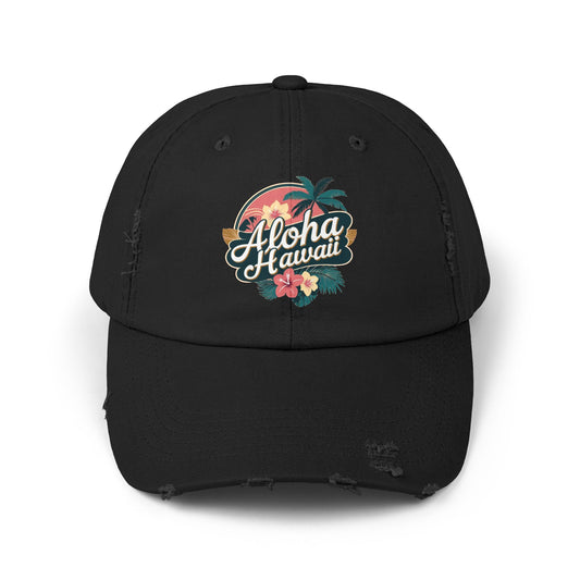 Aloha Hawaii Distressed Cap
