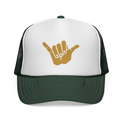 Gold Shaka Trucker Hat