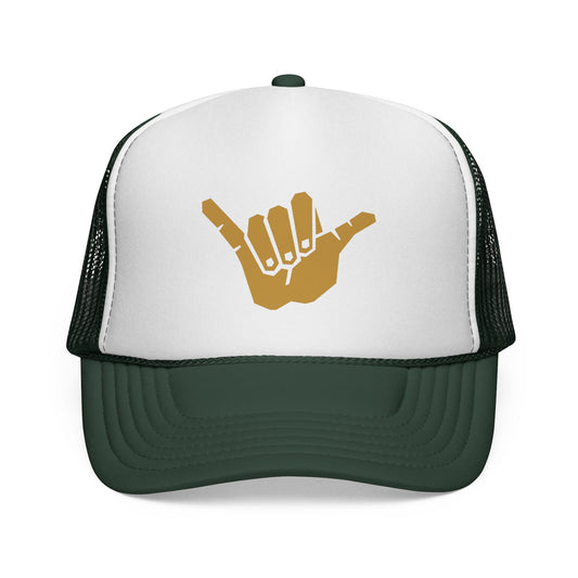 Gold Shaka Trucker Hat
