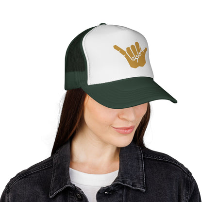 Gold Shaka Trucker Hat
