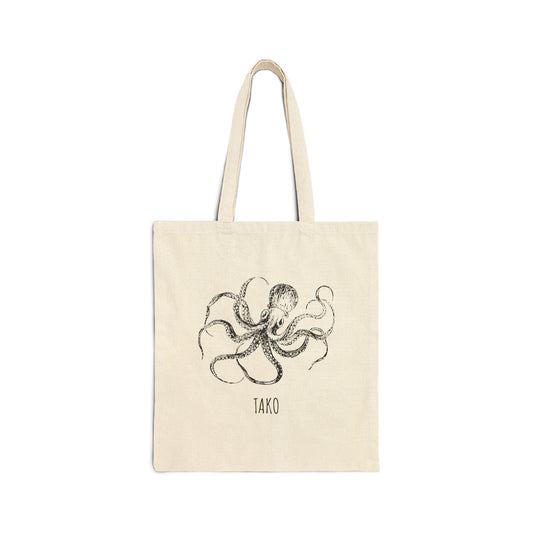 Tako Cotton Canvas Tote Bag