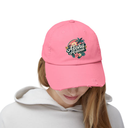 Aloha Hawaii Distressed Cap