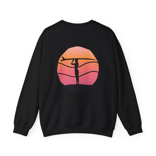 Surfer Sunset Crewneck Sweatshirt