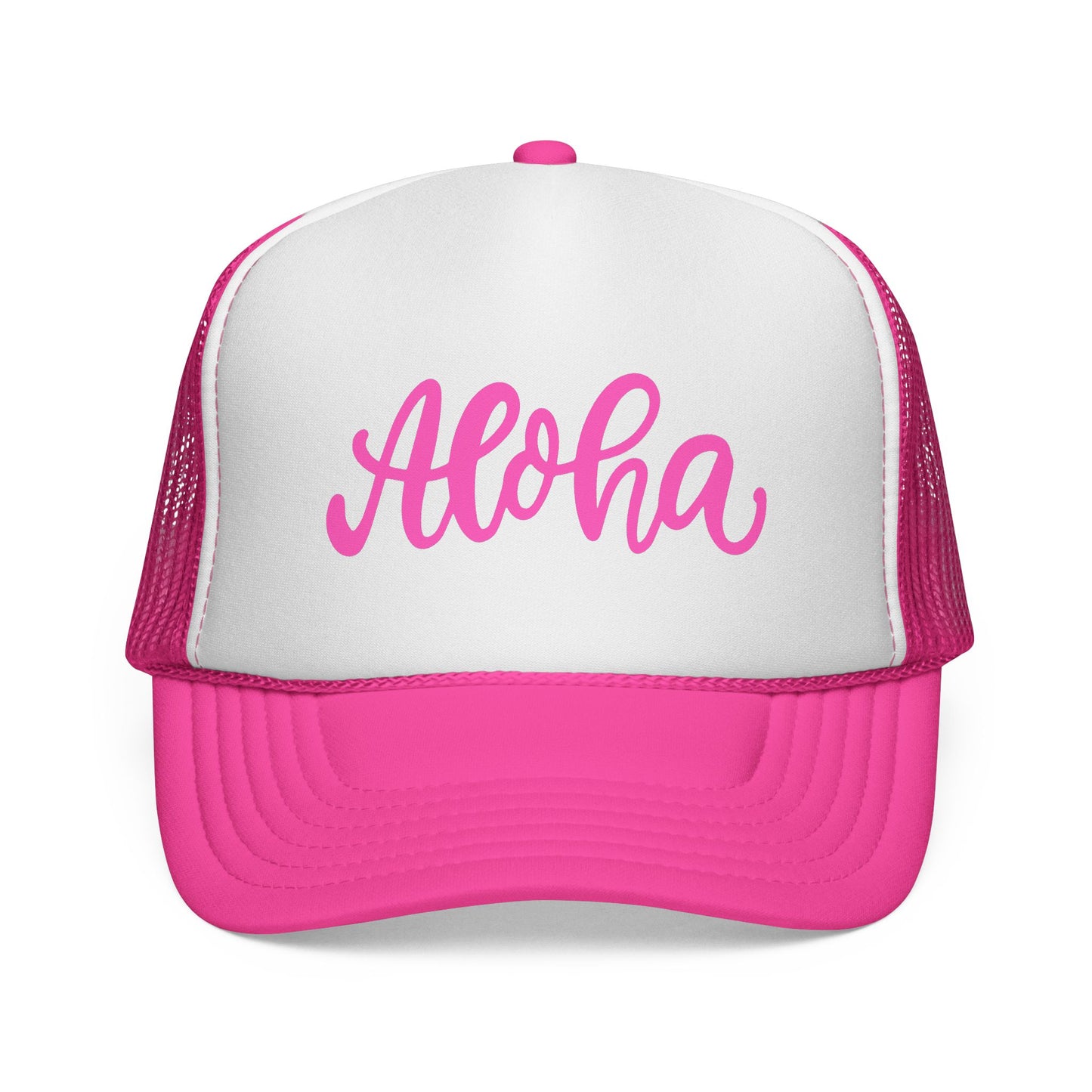 Pink Aloha Trucker Hat