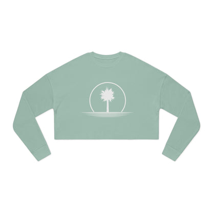 Dusty Palm Women's Cropped Sweatshirt