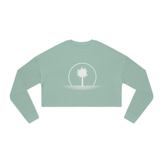 Dusty Palm Women's Cropped Sweatshirt