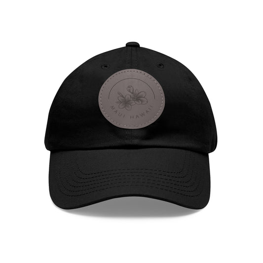 Maui HI Hat with Leather Patch