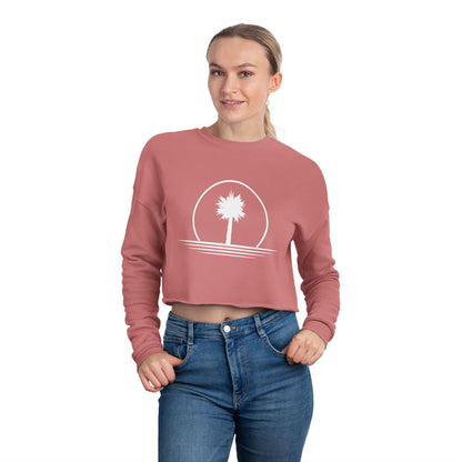 Dusty Palm Women's Cropped Sweatshirt