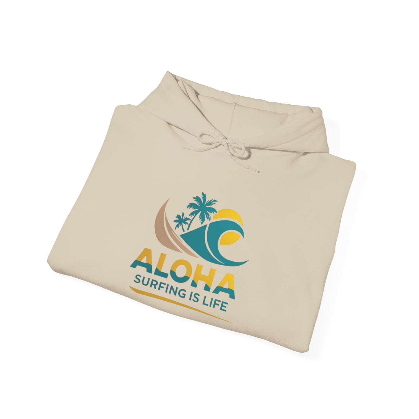 Aloha Surfing Is Life Unisex Heavy Blend™ Hooded Sweatshirt