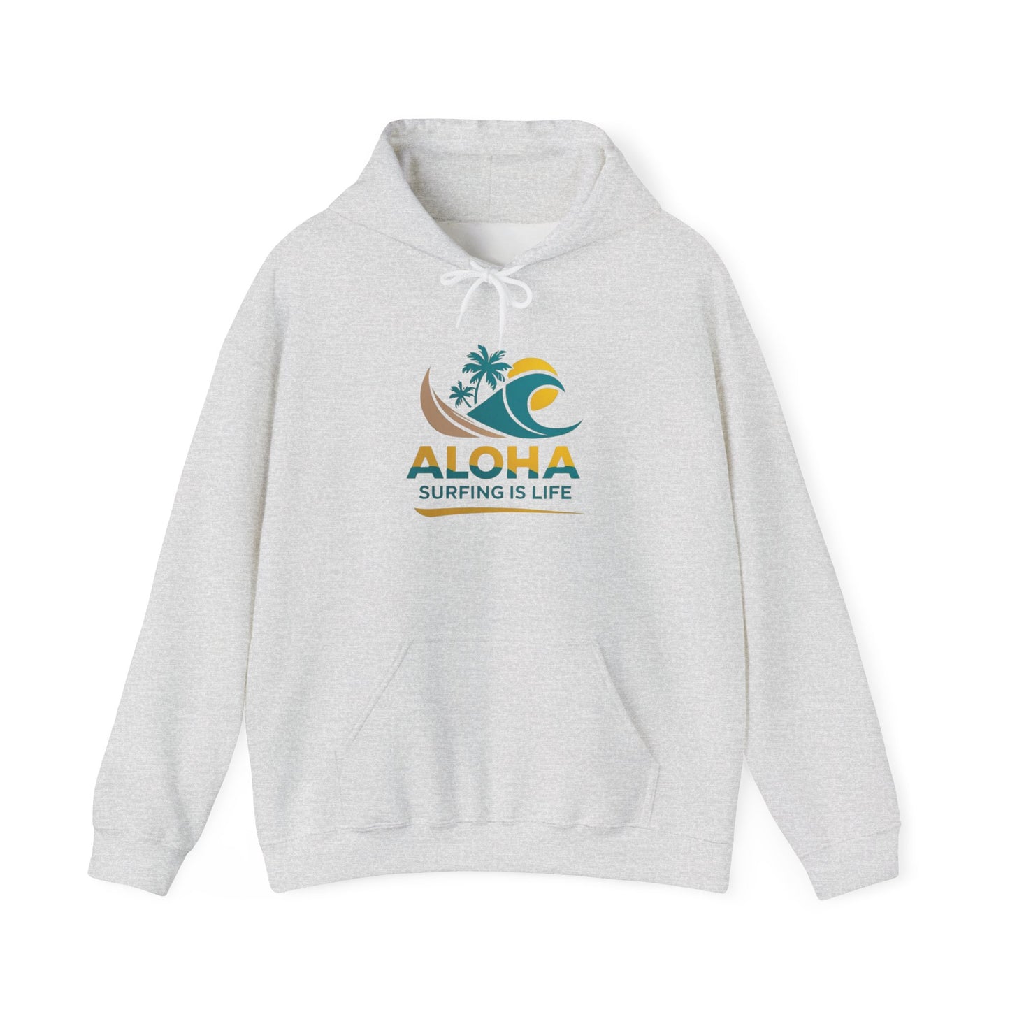 Aloha Surfing Is Life Unisex Heavy Blend™ Hooded Sweatshirt