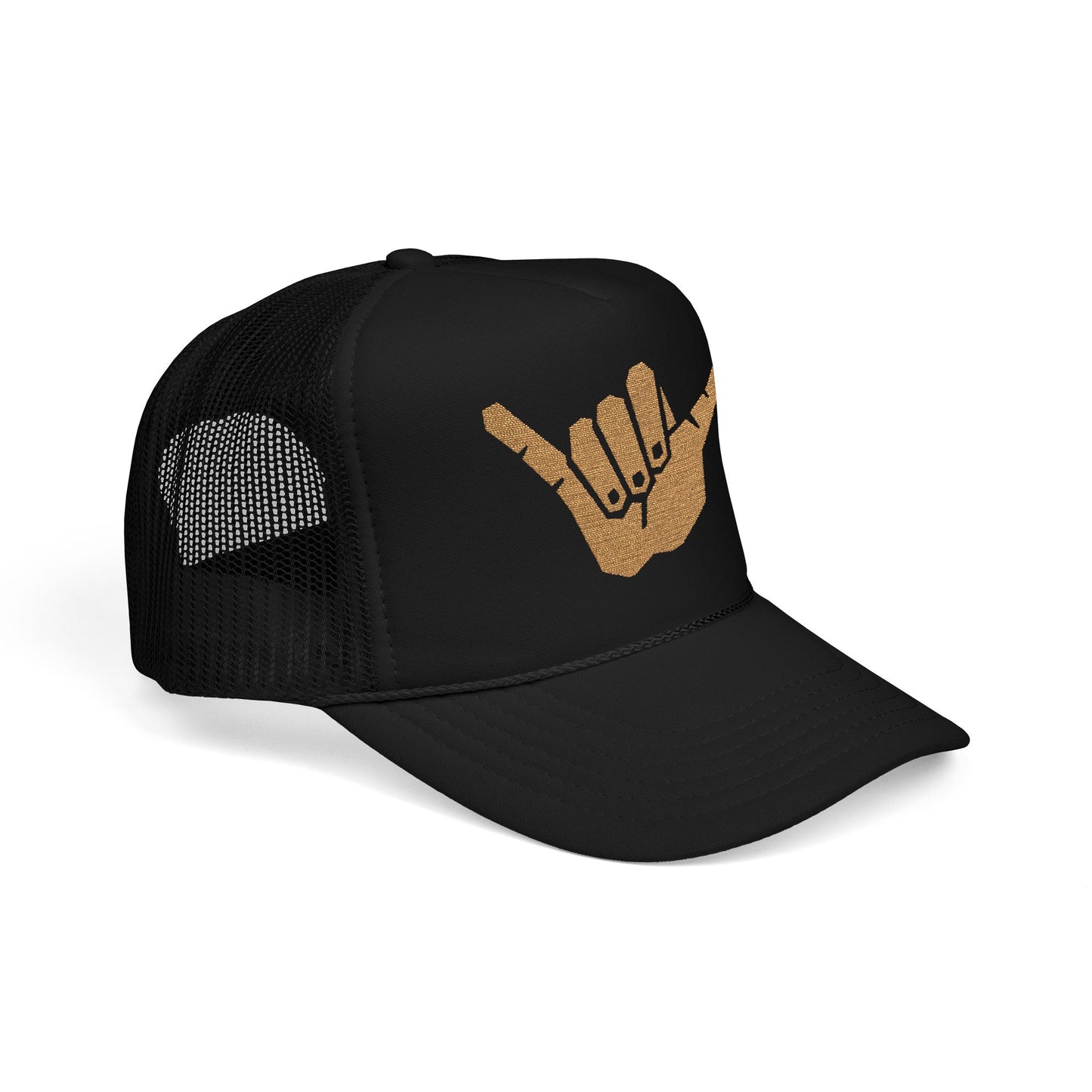 Embroidered Shaka Foam Trucker Hat | Casual Summer Headwear, Beach Style, Gift for Surfers, Outdoor Adventures, Festival Accessory