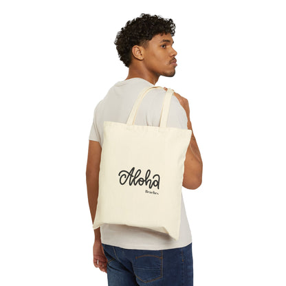 Aloha Beaches Cotton Canvas Tote Bag