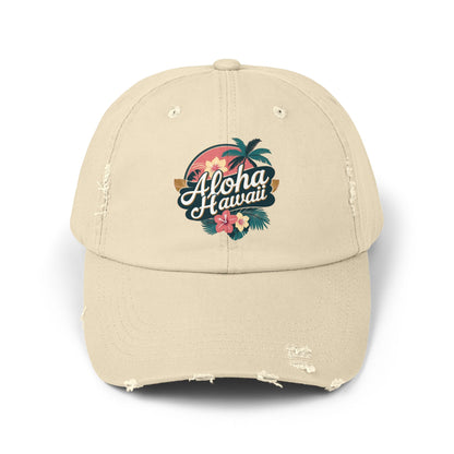 Aloha Hawaii Distressed Cap