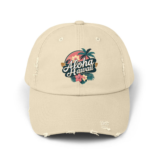 Aloha Hawaii Distressed Cap
