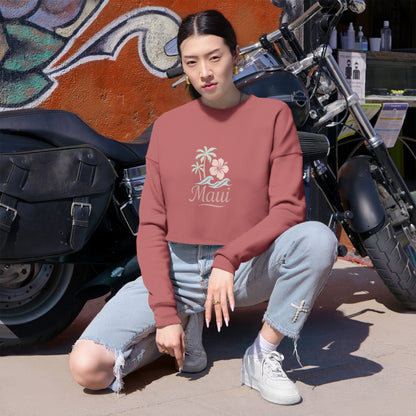 Maui Women's Cropped Sweatshirt