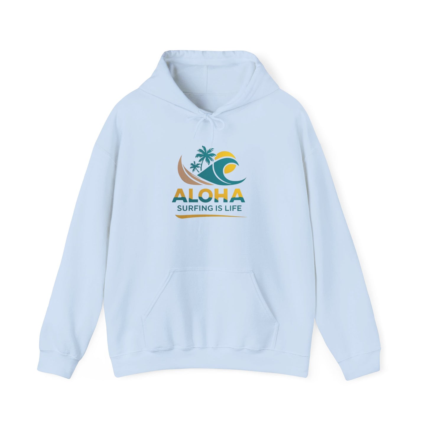 Aloha Surfing Is Life Unisex Heavy Blend™ Hooded Sweatshirt