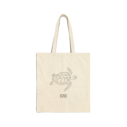 Honu Cotton Canvas Tote Bag
