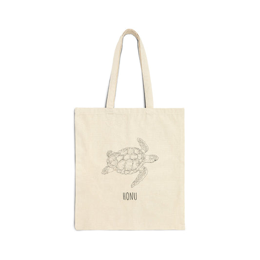 Honu Cotton Canvas Tote Bag